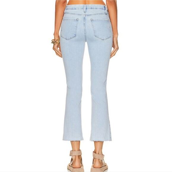 NWT FRAME Le Crop Mini Bootcut Atwood Denim Raw Hem High Waisted Jean 29 - Picture 2 of 10